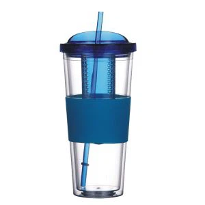 600ml/20oz Vruće prodaje plastična posuda za infuzer voća s dvostrukim zidom